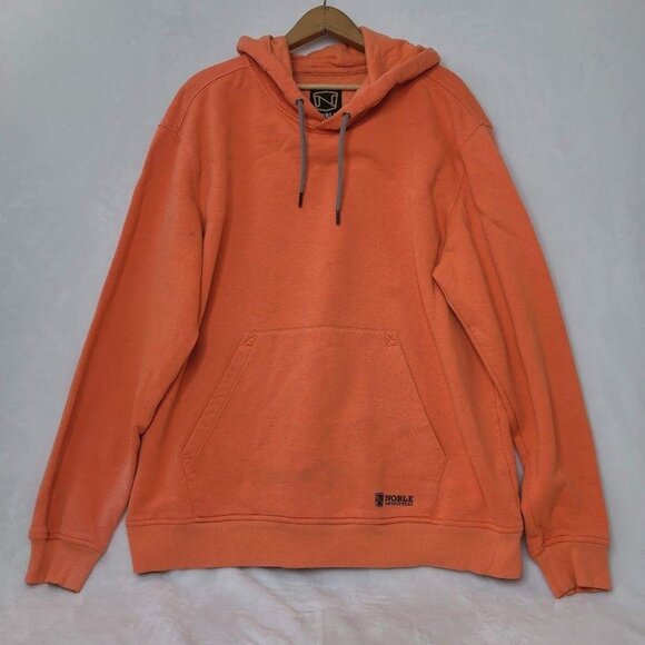 Noble Outfitters Hoodie Men's Orange Large Hooded Sweatshirt Workwear - Picture 12 of 12